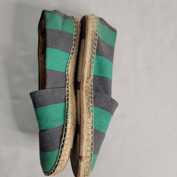 J Crew Striped Canvas Espadrilles Sz 8 Loafers - Picture 3 of 6